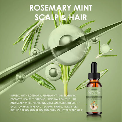 Hair Growth Oil: Rosemary Mint Strengthening Treatment