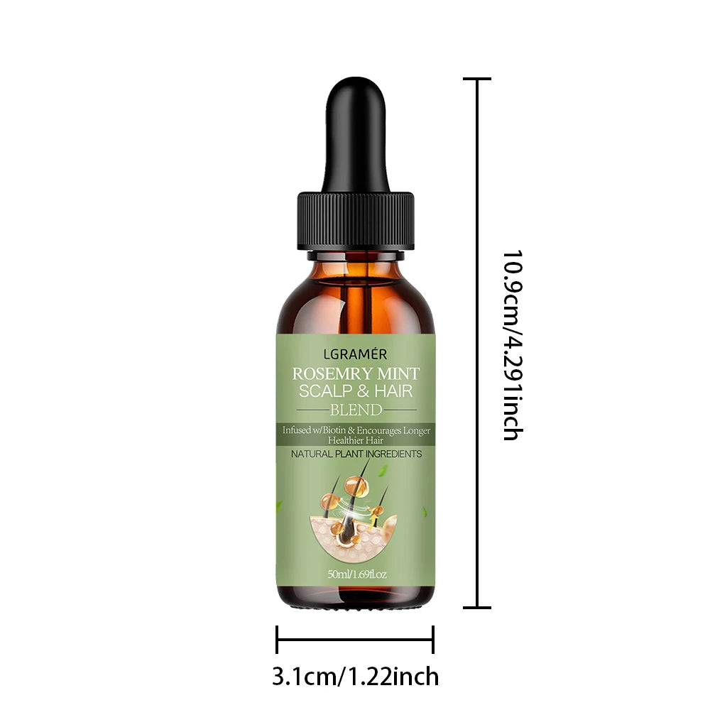 Hair Growth Oil: Rosemary Mint Strengthening Treatment