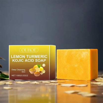 Lemon Turmeric Kojic Soap - Brighten & Revitalize Skin 100g